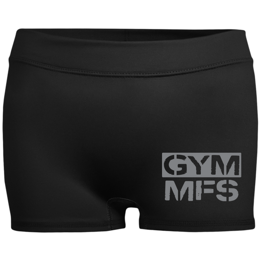 GYM MFS - Gym Shorts Ladies' Fitted Moisture-Wicking 2.5 inch Inseam Shorts